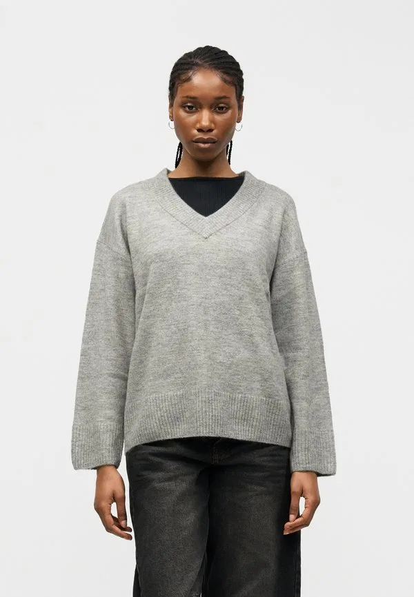 Легкий джемпер с v-образным вырезом Gap, Grey Heather