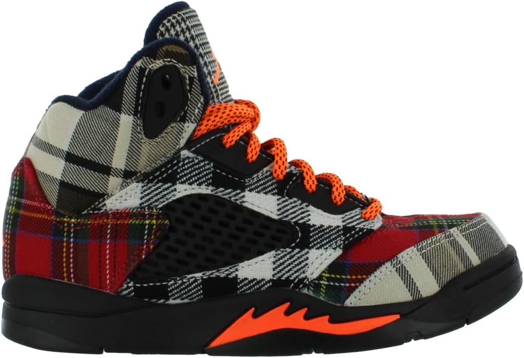 

Детские кроссовки NIKE Air Jordan 5 Retro 'Olive' для дошкольников Army Olive/Solar Orange (440889 308) PS, белый/красный-черный