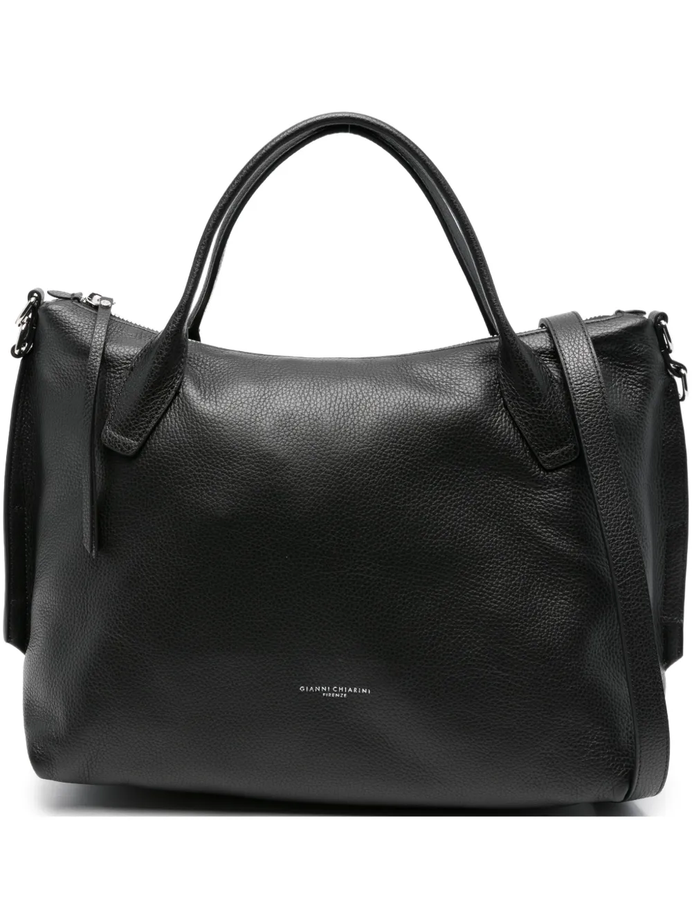 

Сумка-тоут Virginia из зернистой кожи GIANNI CHIARINI, черный