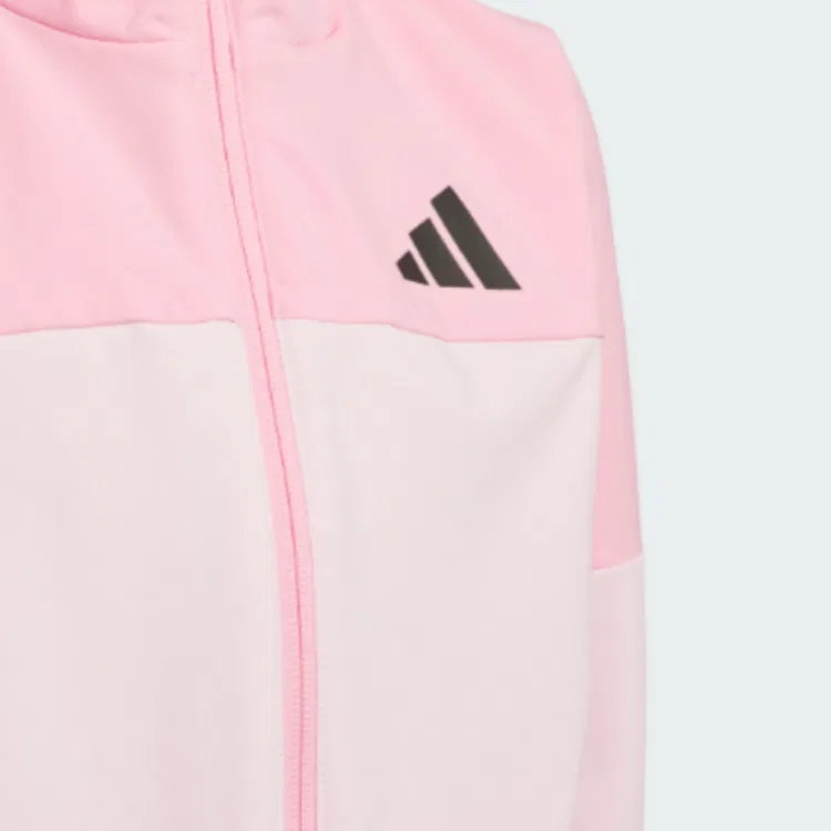 Детская куртка с капюшоном Adidas розовая — фото 4