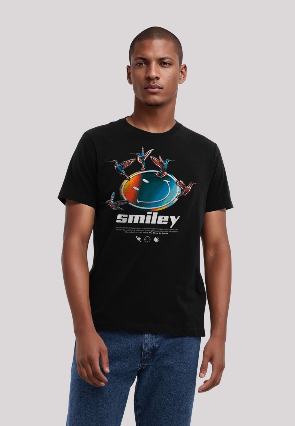 

Футболка с принтом SMILEY ORIGINALS TAKE THE TIME TO F4NT4STIC, черный