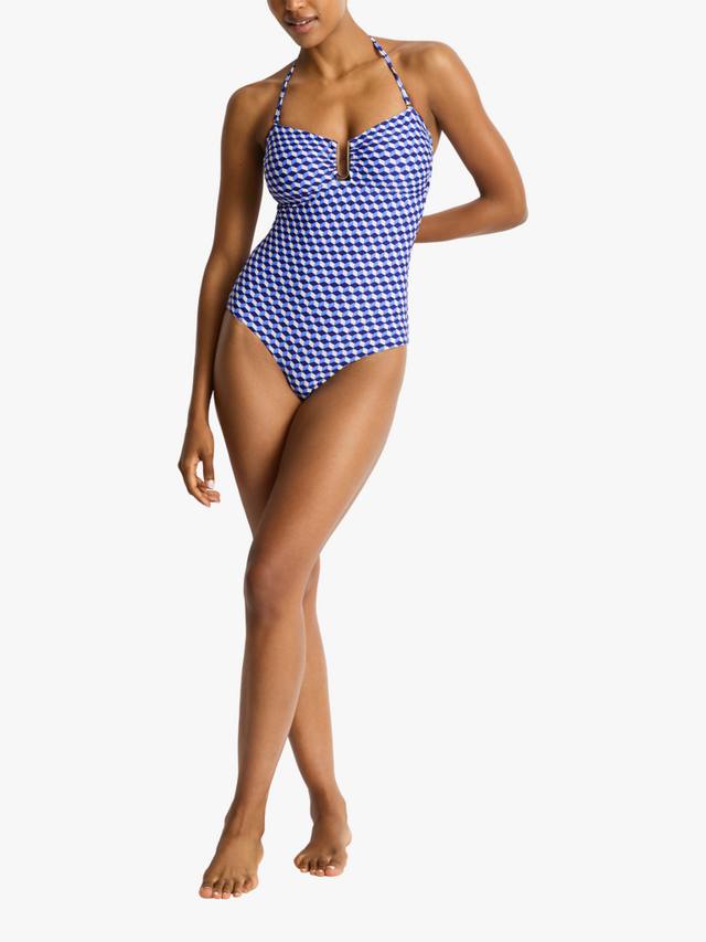 

Купальник Solara U Bar Bandeau Sea Level, Blue/Multi