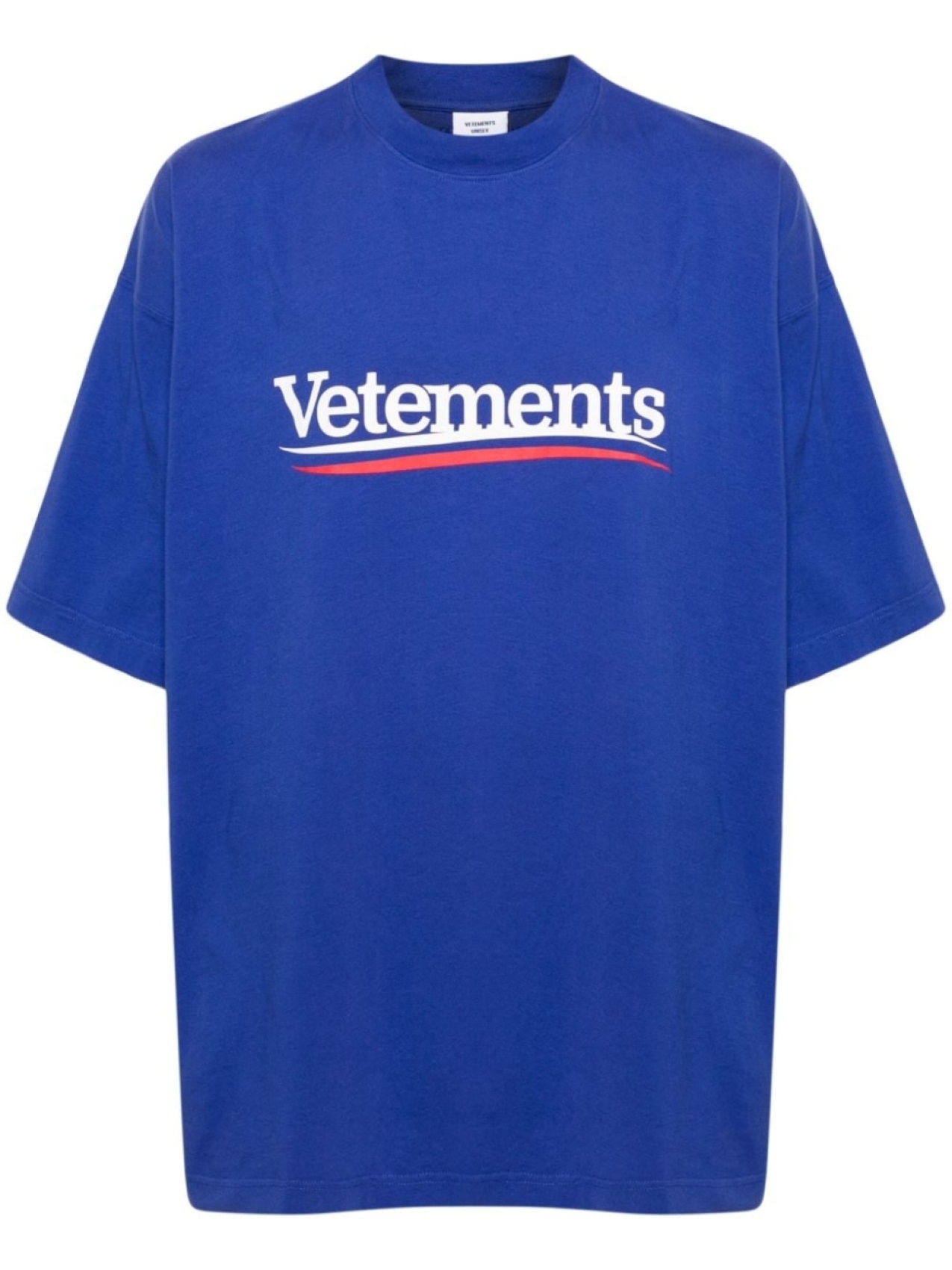 

VETEMENTS футболка с логотипом, синий