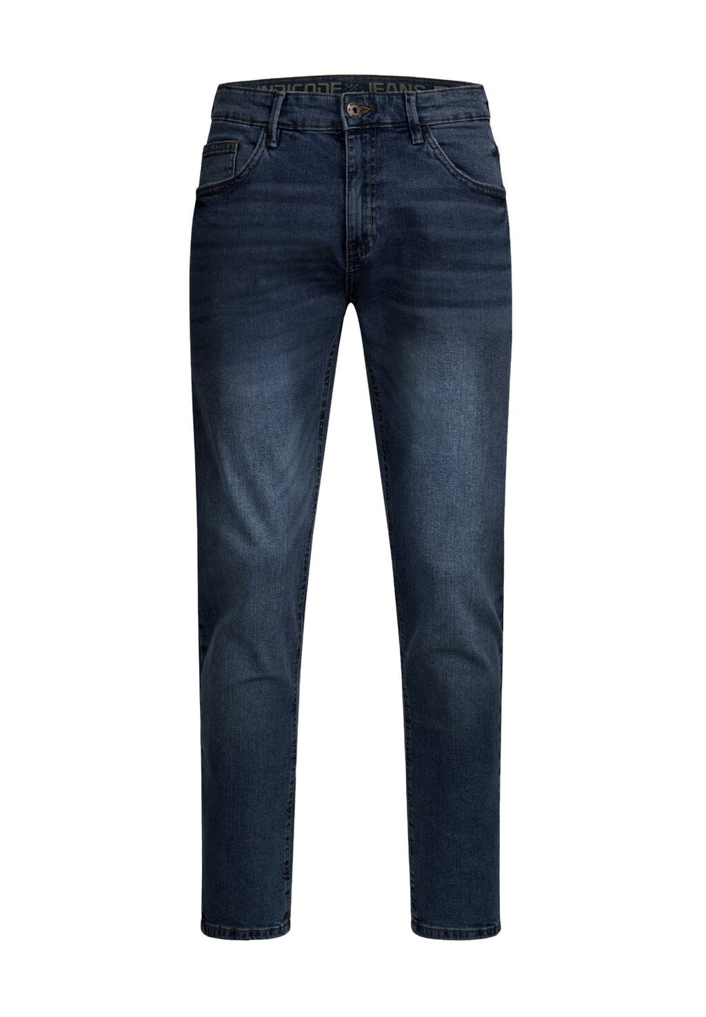 

Джинсы прямого кроя INSANTINO INDICODE JEANS, темно-синий деним