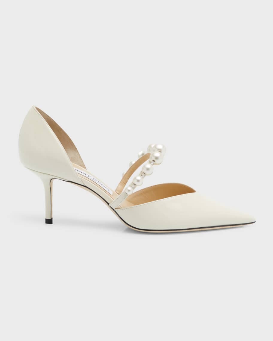 Туфли-лодочки Aurelie d'Orsay с жемчужной лентой Jimmy Choo