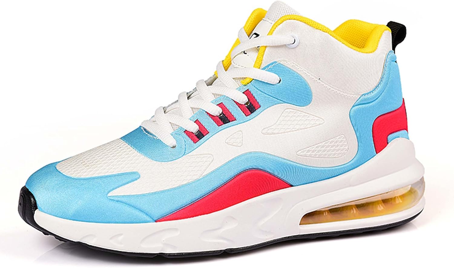 

Мужские высокие кроссовки для улицы, удобные с воздушной подушкой, для бега, противоскользящие, для ходьбы, модные баскетбольные кроссовки Dzbajrqm, белый/зеленый