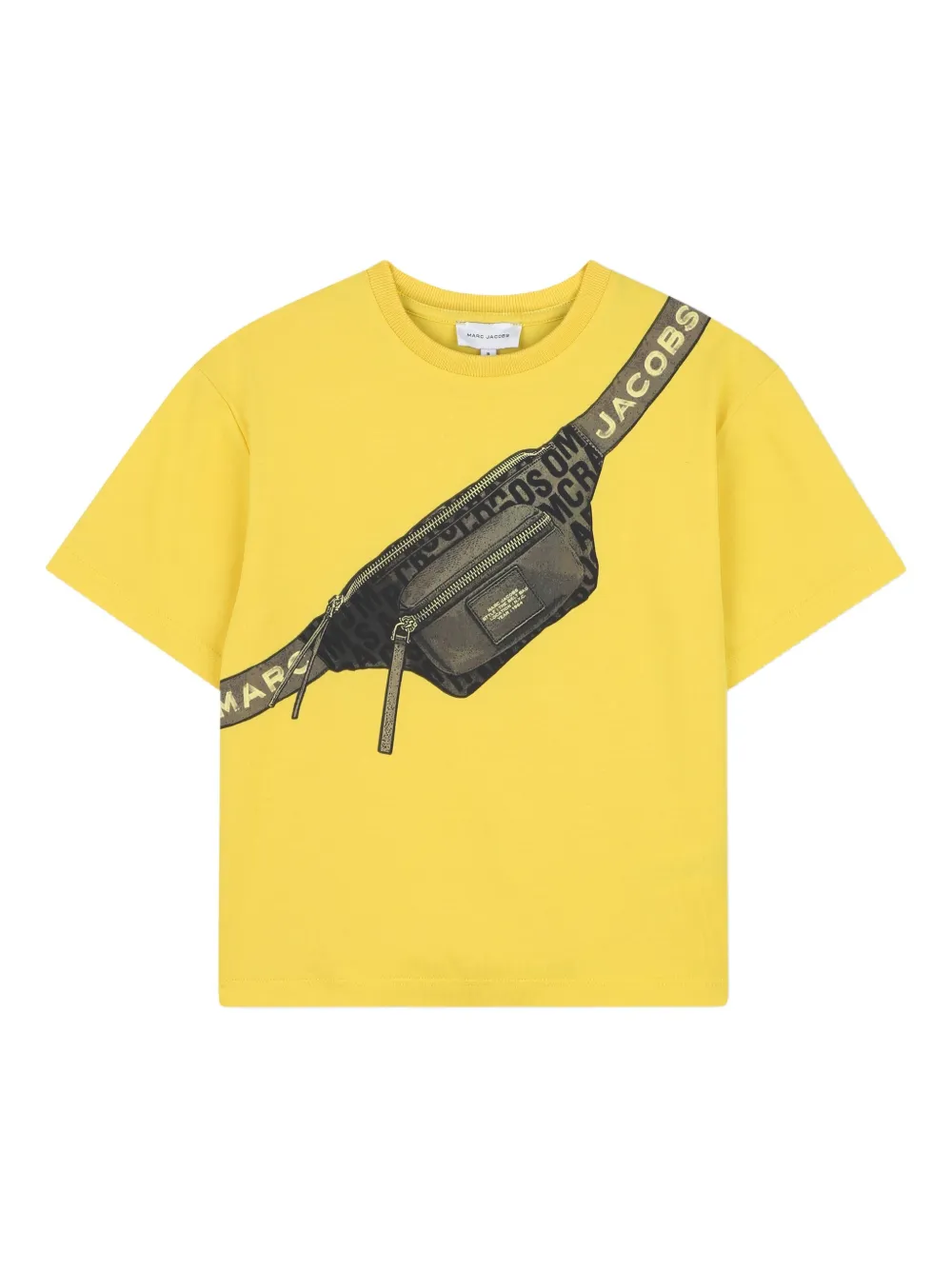

Футболка с эффектом тромплей Marc Jacobs Kids, желтый