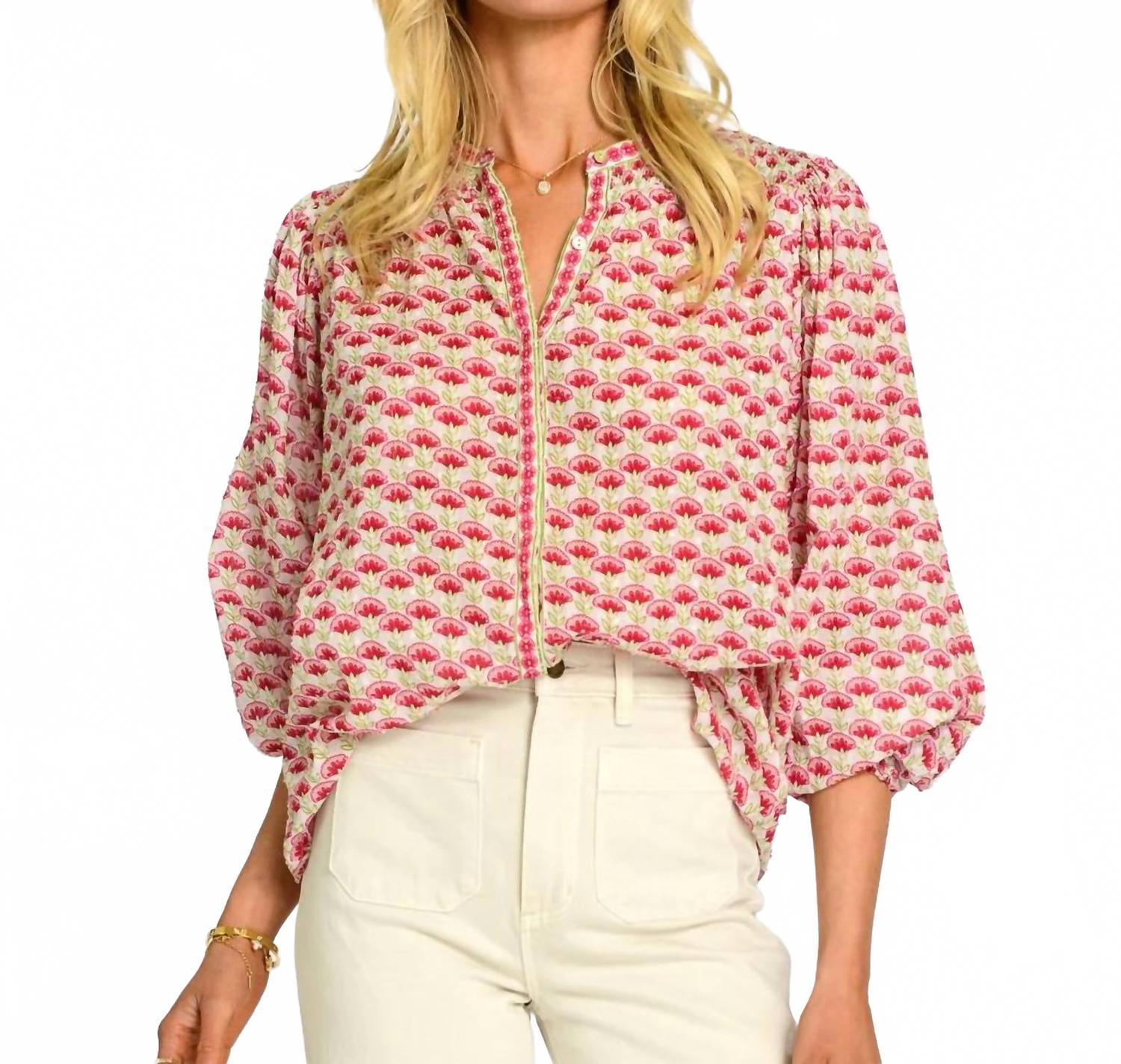 

Топ Emily с цветочным принтом в виде веера Elizabeth James The Label, Fan Flower