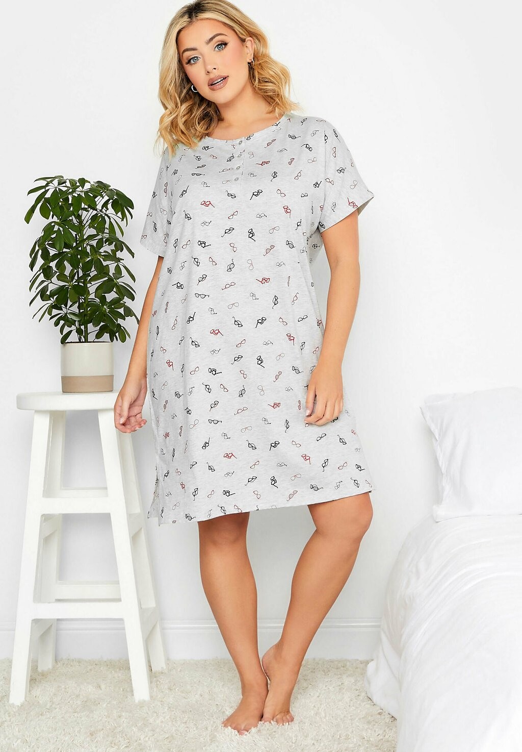 

Платье из джерси DITSY PRINT Yours Clothing, серый