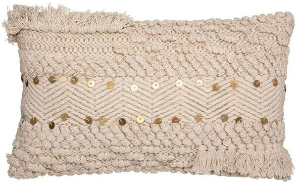 

Декоративная подушка Atmosphera Créateur d'intérieur im Boho-Stil, 14x30x50 см, белый