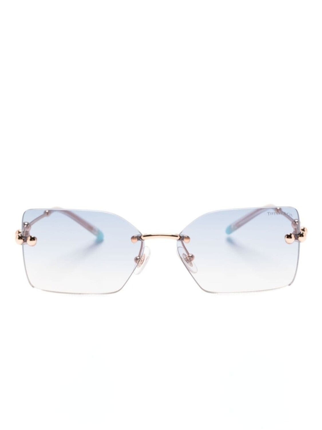 

Tiffany & Co Eyewear солнцезащитные очки с эффектом градиента и логотипом, коричневый