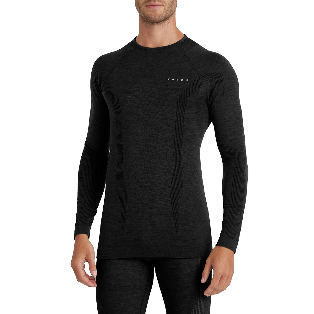 

Термофутболка Falke Wool-Tech Crew (мужская), Black