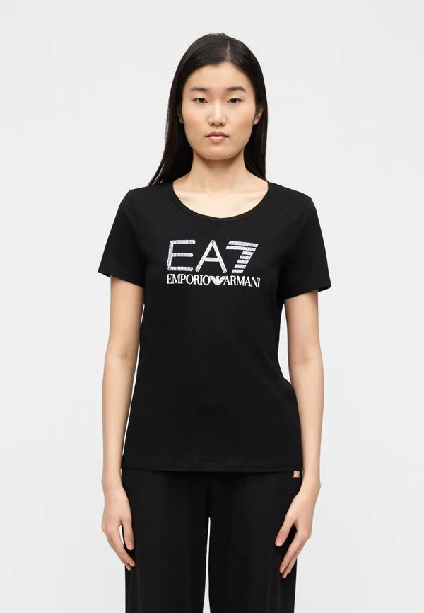 

Футболка с принтом Ea7 Emporio Armani, Black/White, Белый, Футболка с принтом Ea7 Emporio Armani, Black/White