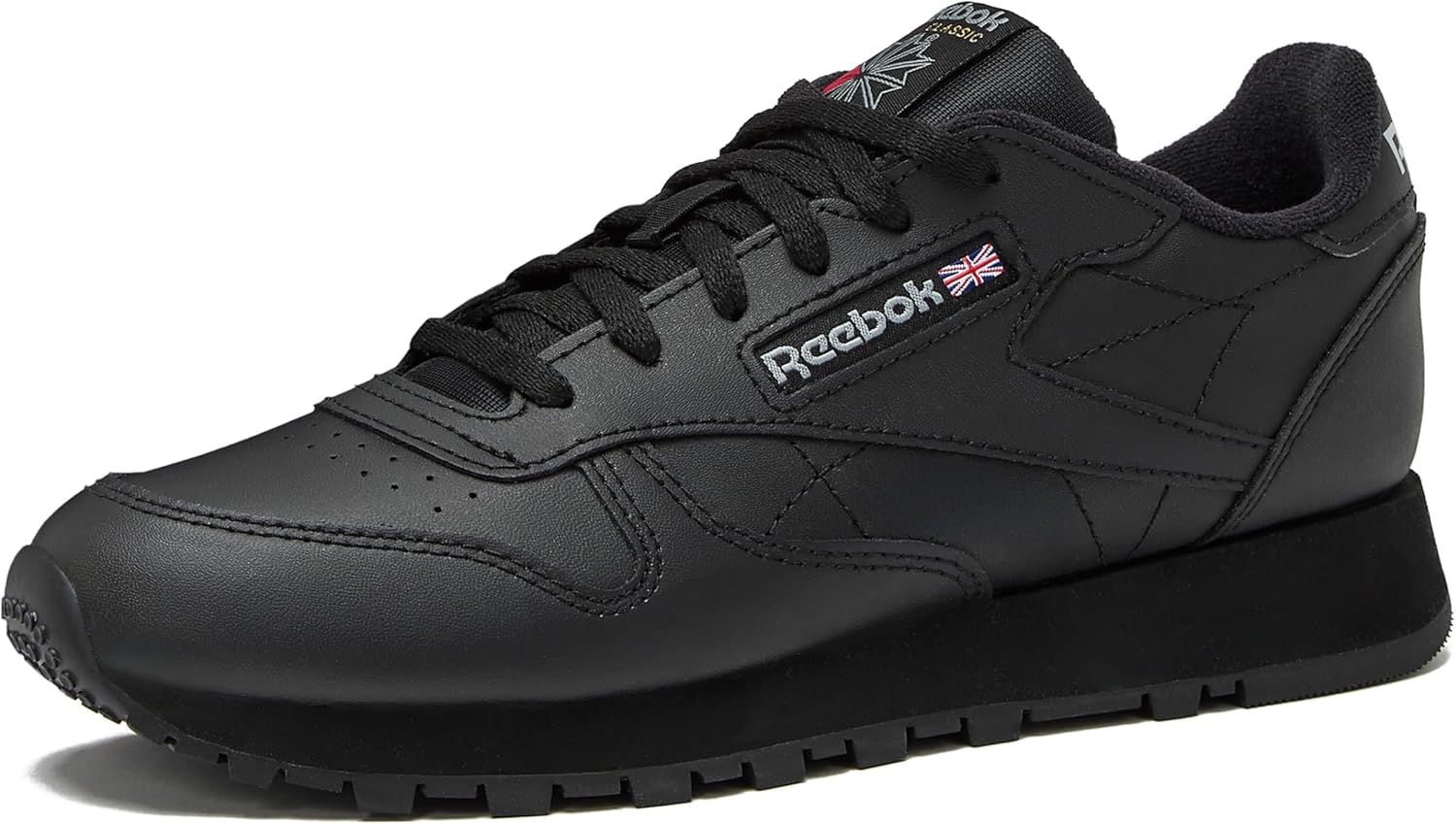 

Кроссовки Reebok Classic Leather для детей и подростков, унисекс, для девочек и мальчиков, малышей, детей младшего или старшего возраста, черный