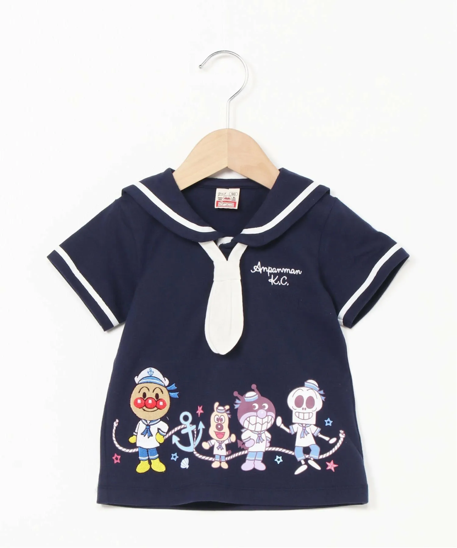 Детская коллекция ANPANMAN / (K) Футболка Anpanman Baikinman Marine Sailor Anpanman Kids Collection, Navy — фото 2