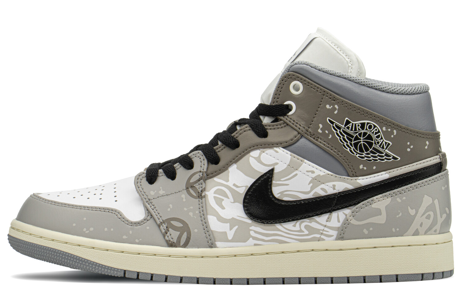 

Кроссовки Vintage Jordan Air Jordan 1, серый/черный