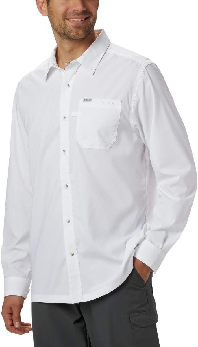 

Футболка Columbia Men's PFG Slack Tide Long Sleeve, Moisture-Wicking, UV Sun Protection, White, Белый, Футболка Columbia Men's PFG Slack Tide Long Sleeve, Moisture-Wicking, UV Sun Protection, White