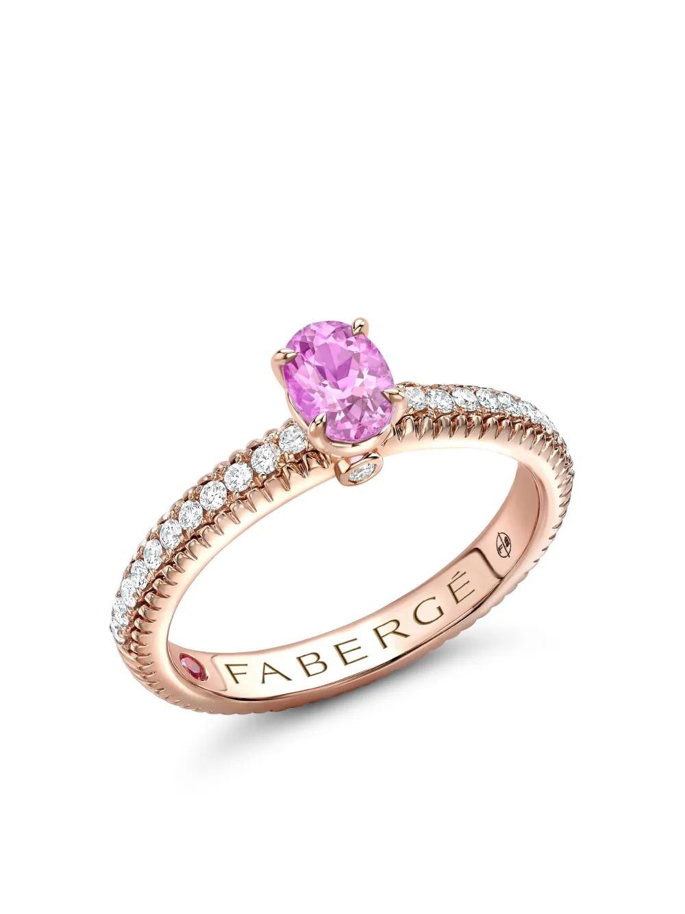 

Кольцо Colors of Love из розового золота с камнями FABERGÉ, розовый