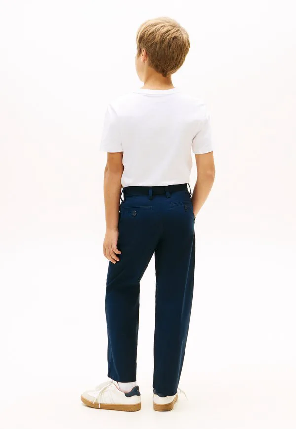 Легкие свободные брюки-чинос из саржи. Tommy Hilfiger, Dark Night Navy — фото 3