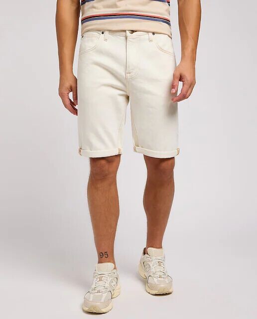 

Однотонные белые мужские шорты Lee, белый