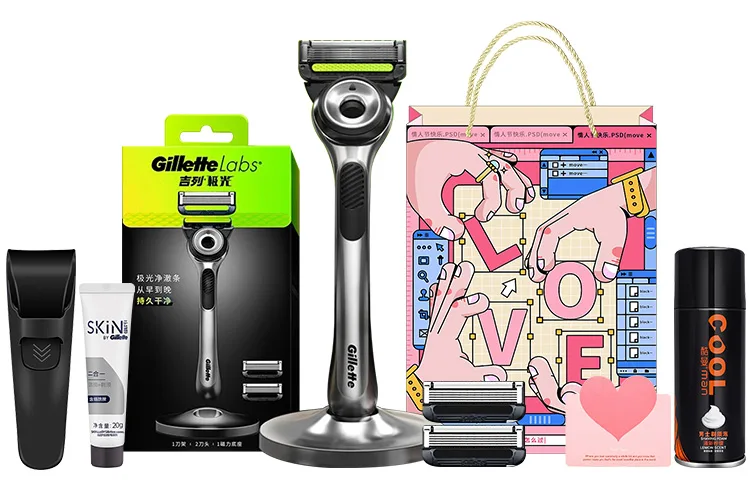 Бритвенный набор Aurora Anniversary в подарок на день рождения Gillette, Aurora Love Set