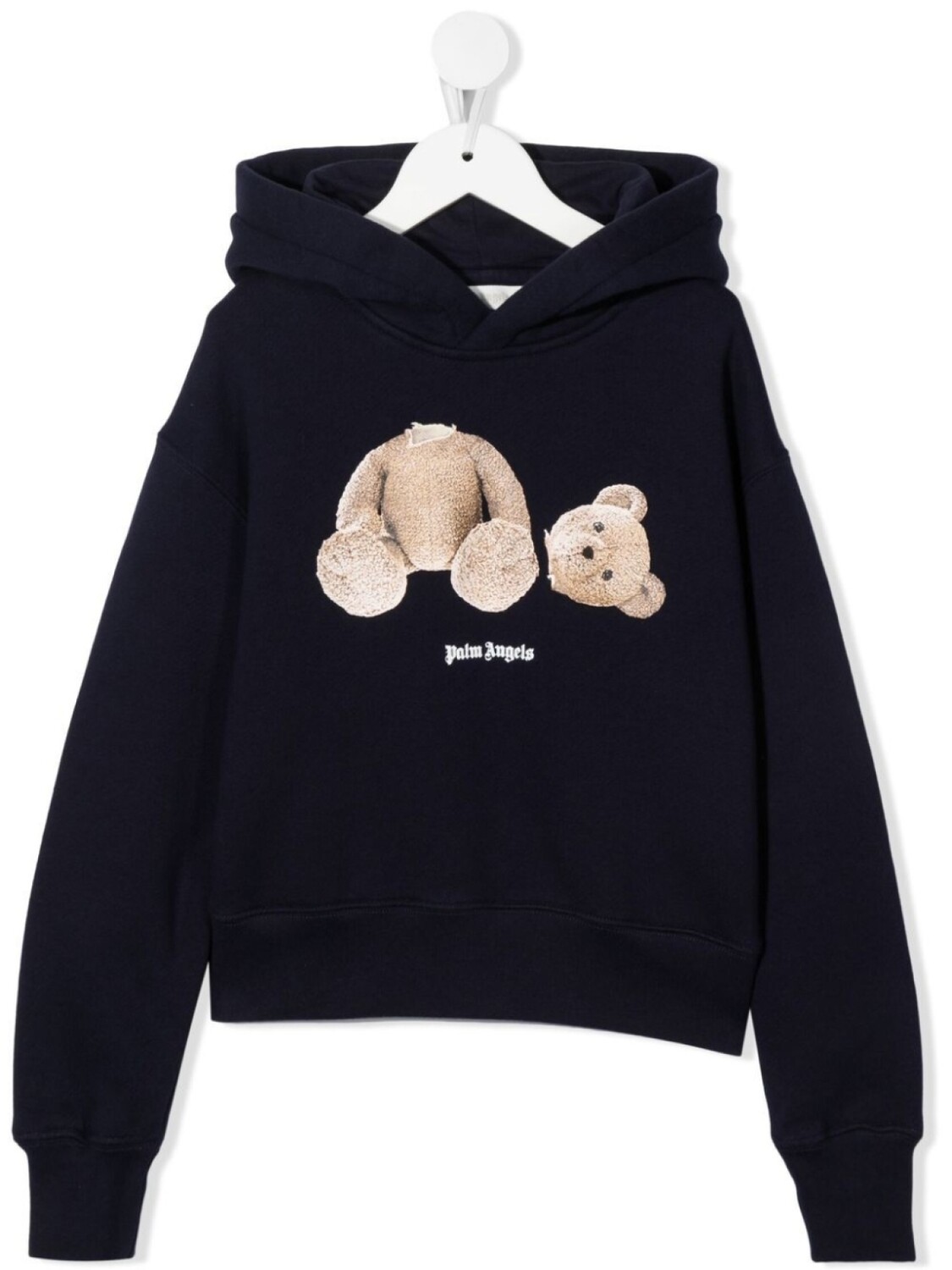 

Palm Angels Kids худи с принтом, синий
