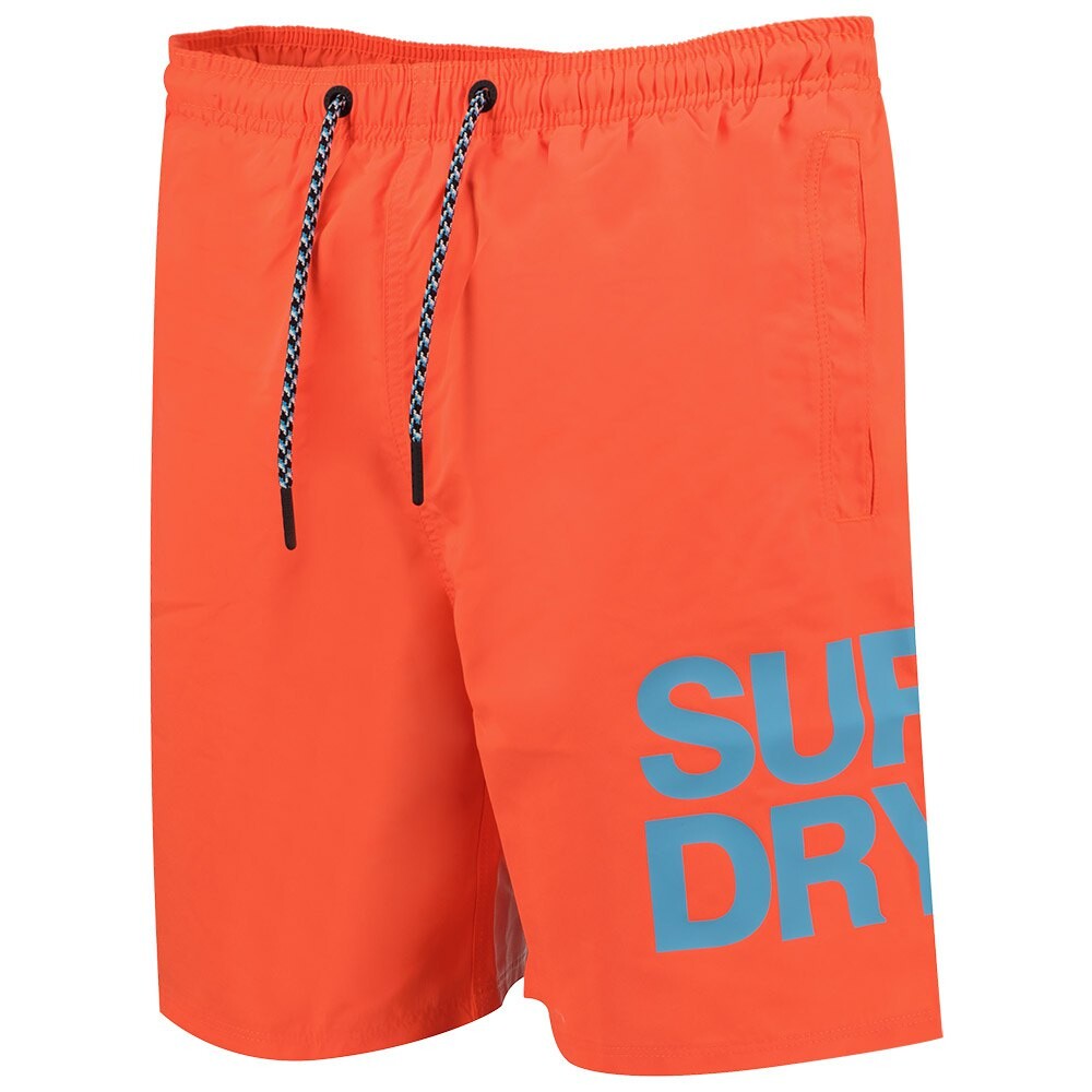 Шорты для плавания Superdry Sportswear Logo 17´´ Swimming Shorts, оранжевый — фото 2