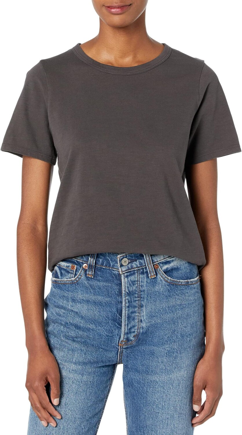 

Выцветшая футболка Faherty, цвет Washed Black