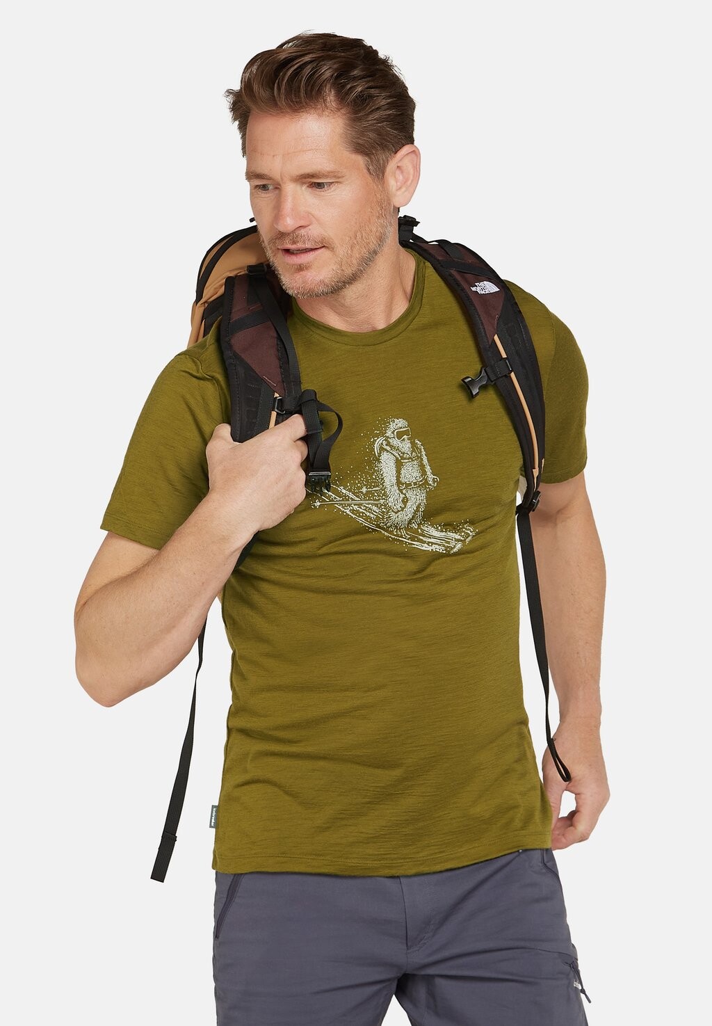 

Футболка с принтом MERINO 150 LIGHT WEIGHT TECH LITE GRAPHIC Icebreaker, зеленый