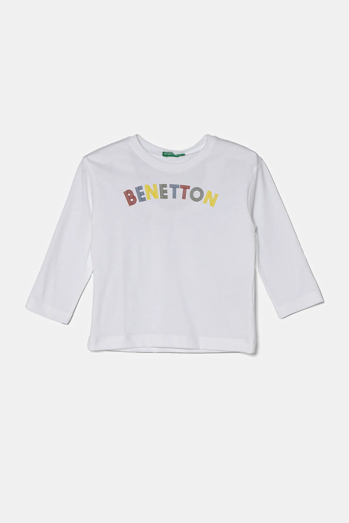 

Хлопковая детская кофта с длинными рукавами United Colors Of Benetton, белый