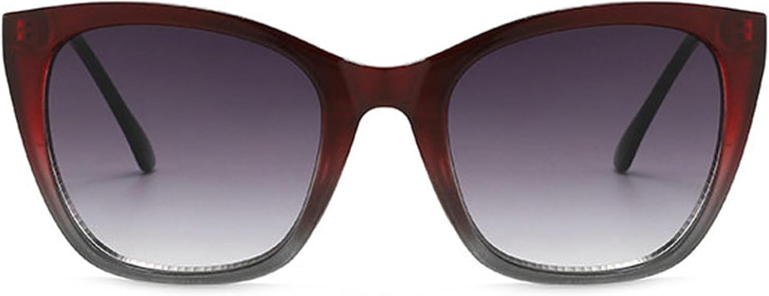 

Willochra Модные солнцезащитные очки большого размера «кошачий глаз» для женщин, ретро-оправа из металла, трендовые солнцезащитные очки для мужчин с градиентным покрытием, защита от ультрафиолета UV400, C5