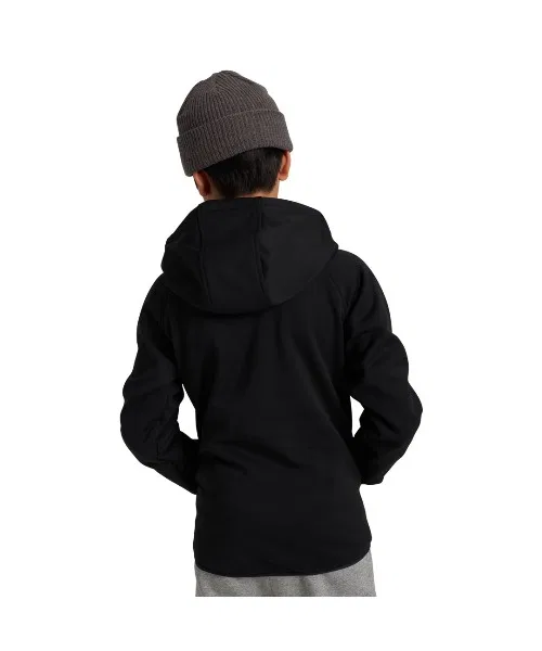Детская куртка-парка Burton Crown Weatherproof флисовая на молнии, чёрный — фото 4