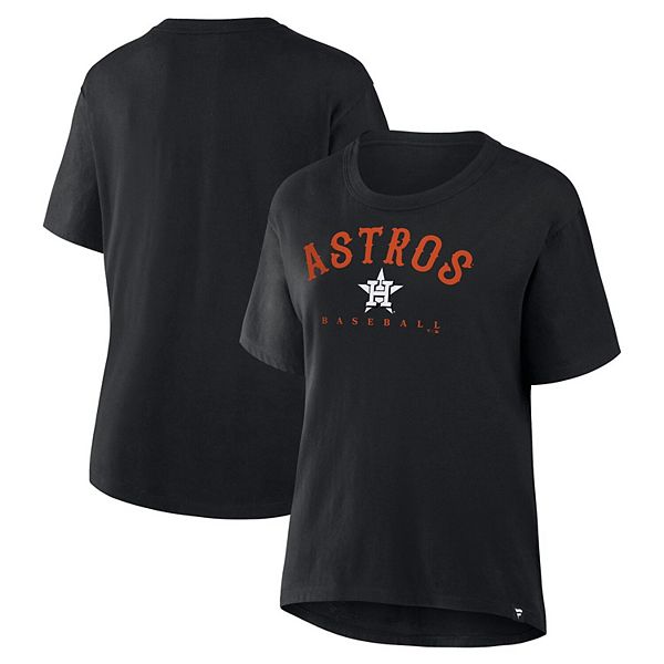

Женская черная футболка Houston Astros relaxed fit legacy Fanatics, Черный, Женская черная футболка Houston Astros relaxed fit legacy Fanatics