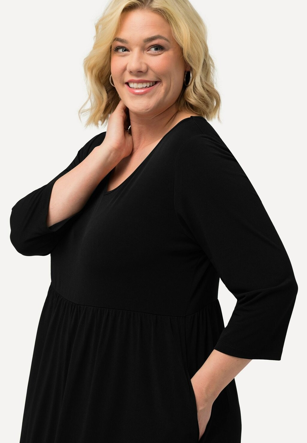 

Платье макси MATTE EMPIRE CLASSIC A-LINE Ulla Popken, черный