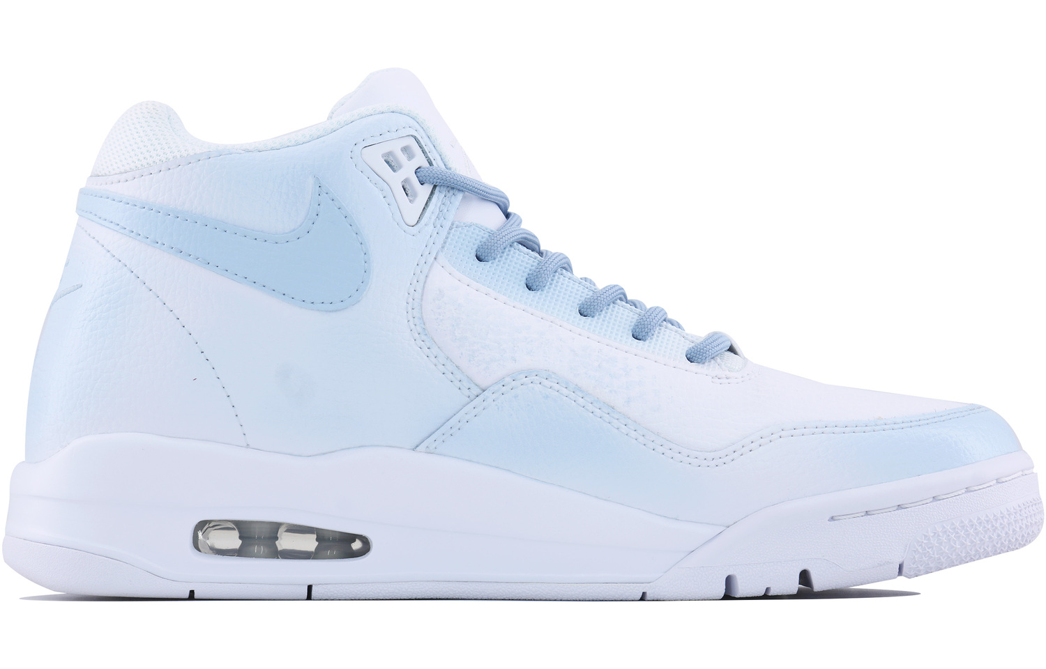 Nike Flight Legacy Galloping Horse Soaring Cloud Абразивоустойчивые кроссовки для баскетбола Mid Top Vintage Unisex White Blue — фото 3