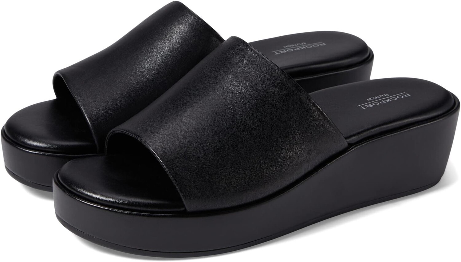 Босоножки Aubriella Slide Rockport, черная кожа