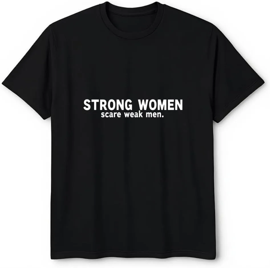 

Футболка Strong Women Scare Weak Men, унисекс, оверсайз VETALLO