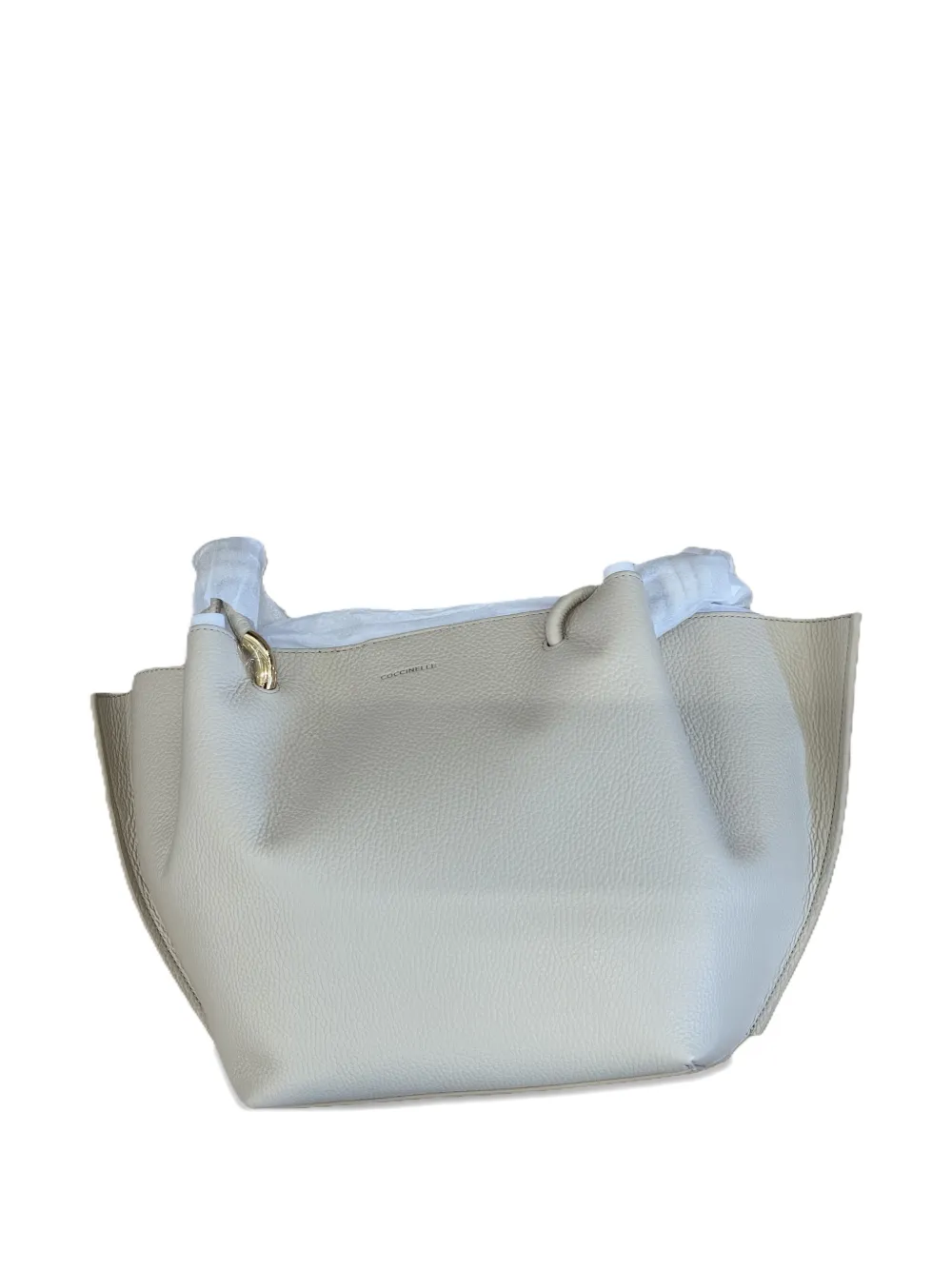 

Сумка-тоут из зернистой кожи Coccinelle, нейтральный