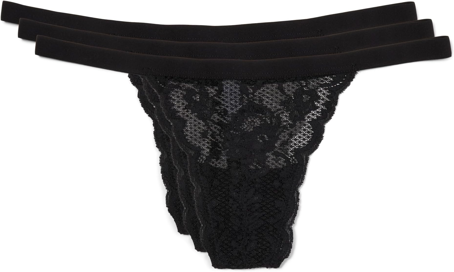 

Женские стринги Never Say Never, комплект из 3 трусиков-стрингов Skimpie Cosabella, Black