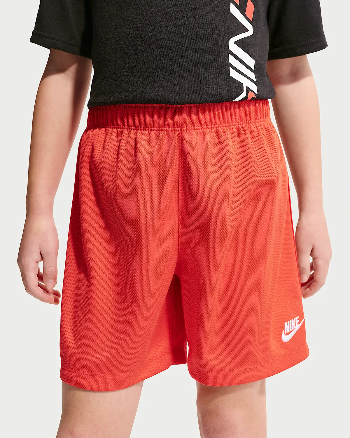 Детский набор из двух предметов: шорты из сетки Victory Lap Nike Sportswear, Red — фото 4