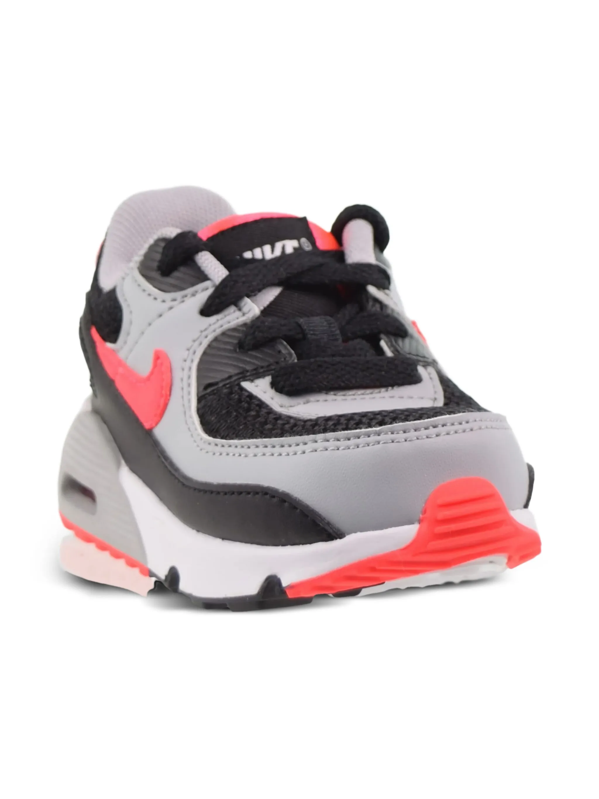 Кроссовки Air Max 90 LTR Black/White/Wolf Nike Kids, серый — фото 2