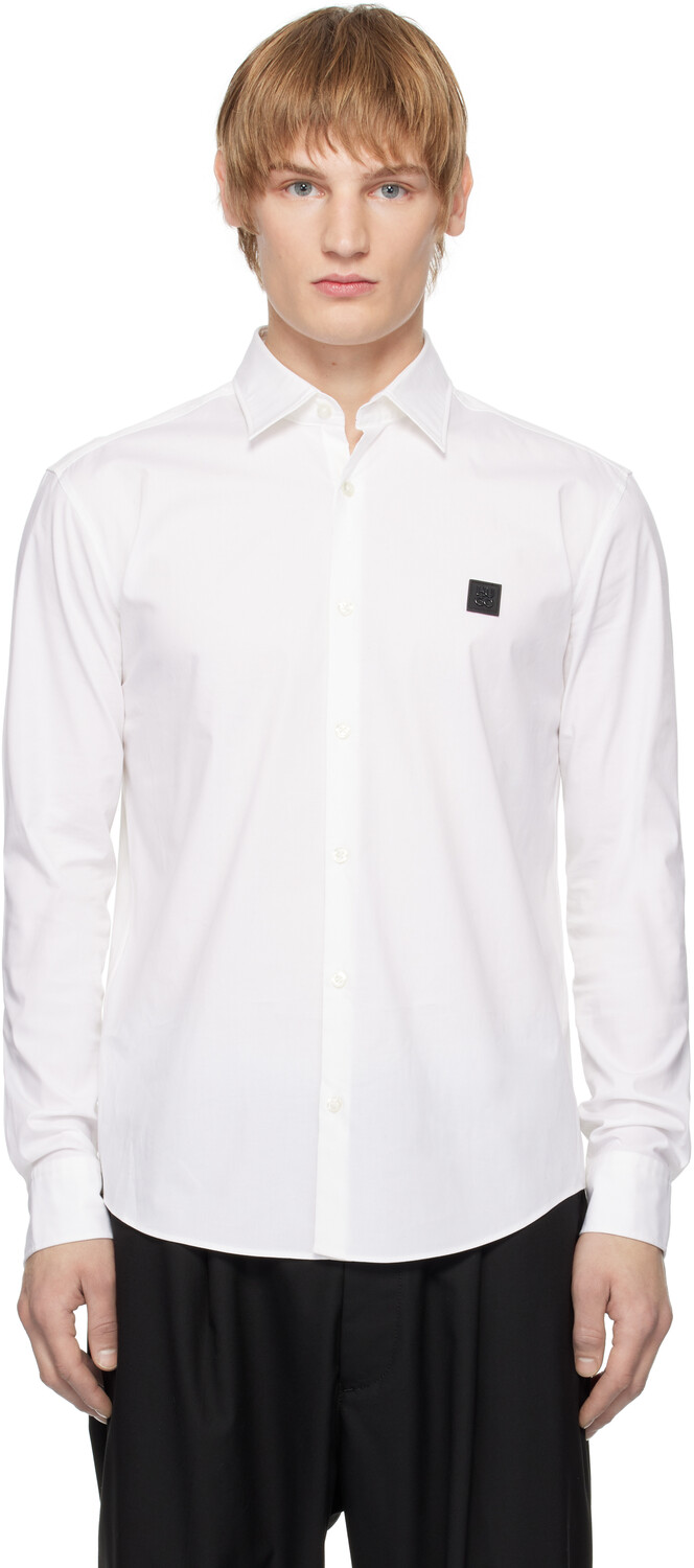 

Рубашка Off-White Slim-Fit Stacked Logo Hugo