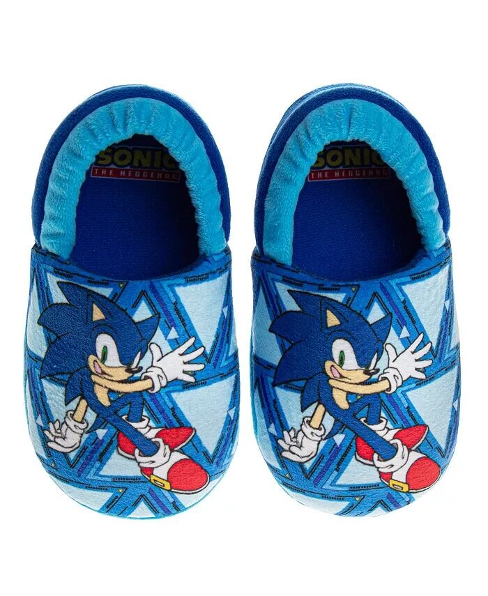 

Тапочки для малышей и маленьких мальчиков двух размеров Sonic The Hedgehog