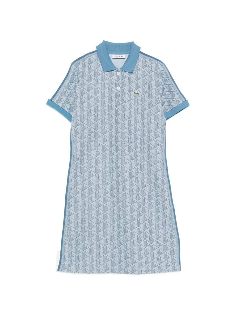 Мини-платье Lacoste с воротником поло, синий