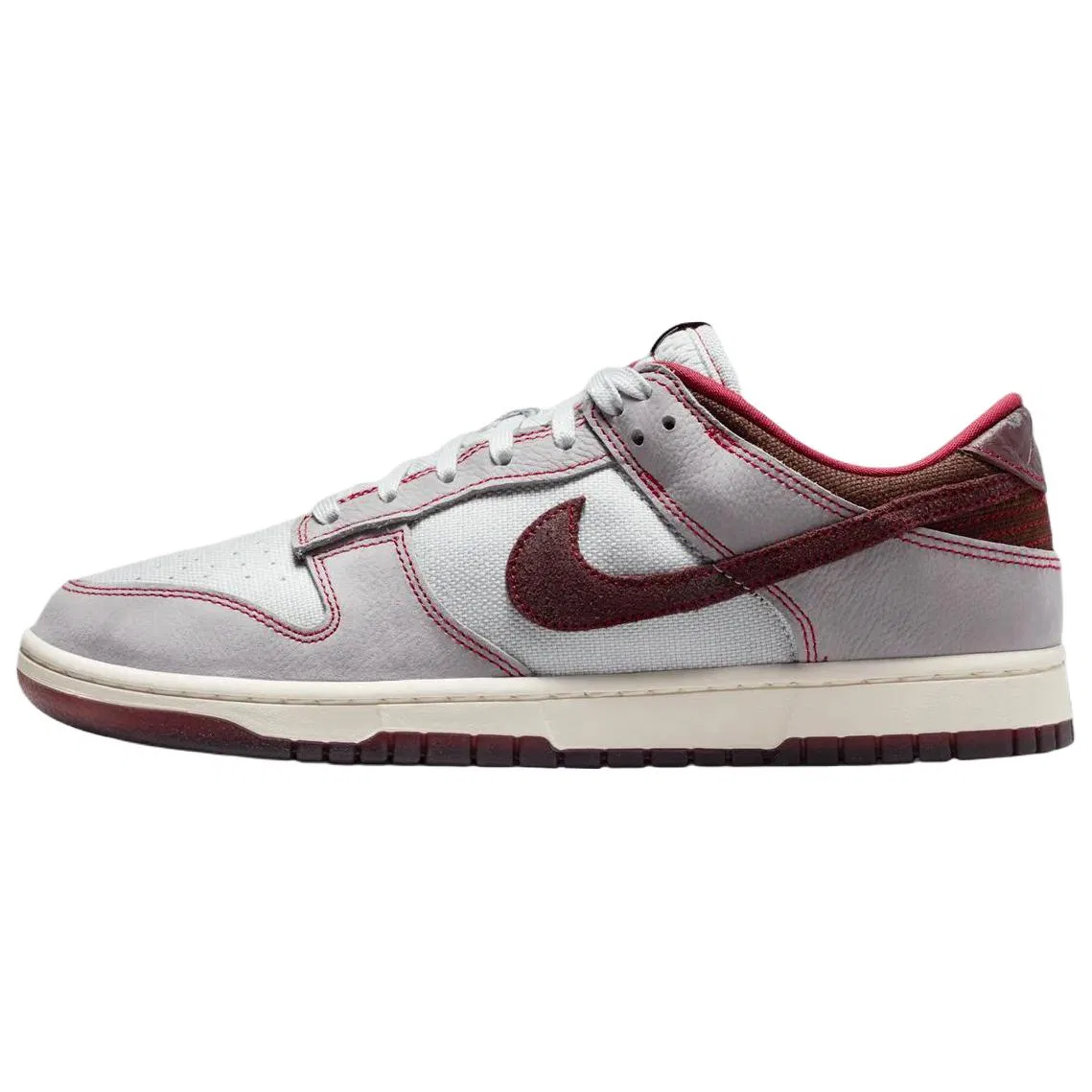 Кроссовки для скейтбординга Dunk Low серо-красные Nike