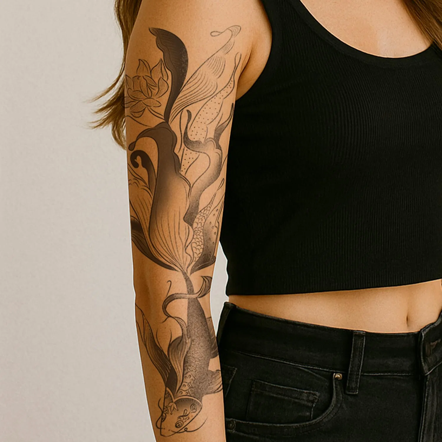 Временные татуировки «River of Lotus» от Inkster Tattoo Inkster, River Of Lotus