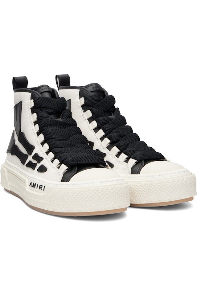 Amiri Кроссовки Black & Skel Court Hi — фото 4
