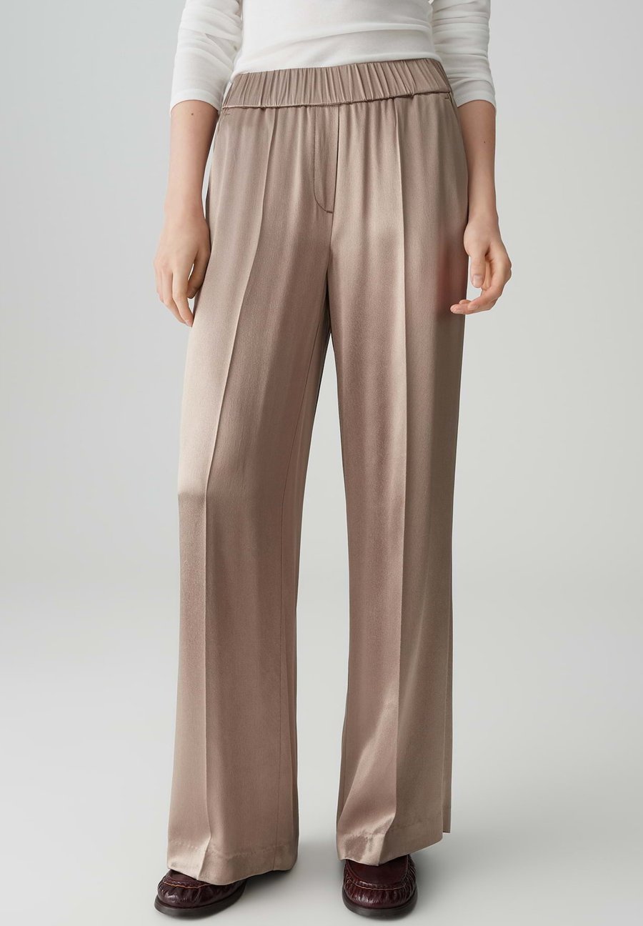 

Брюки OPUS PANTS WIDE LEG MUCIA SHINE, Warm Taupe/Taupe