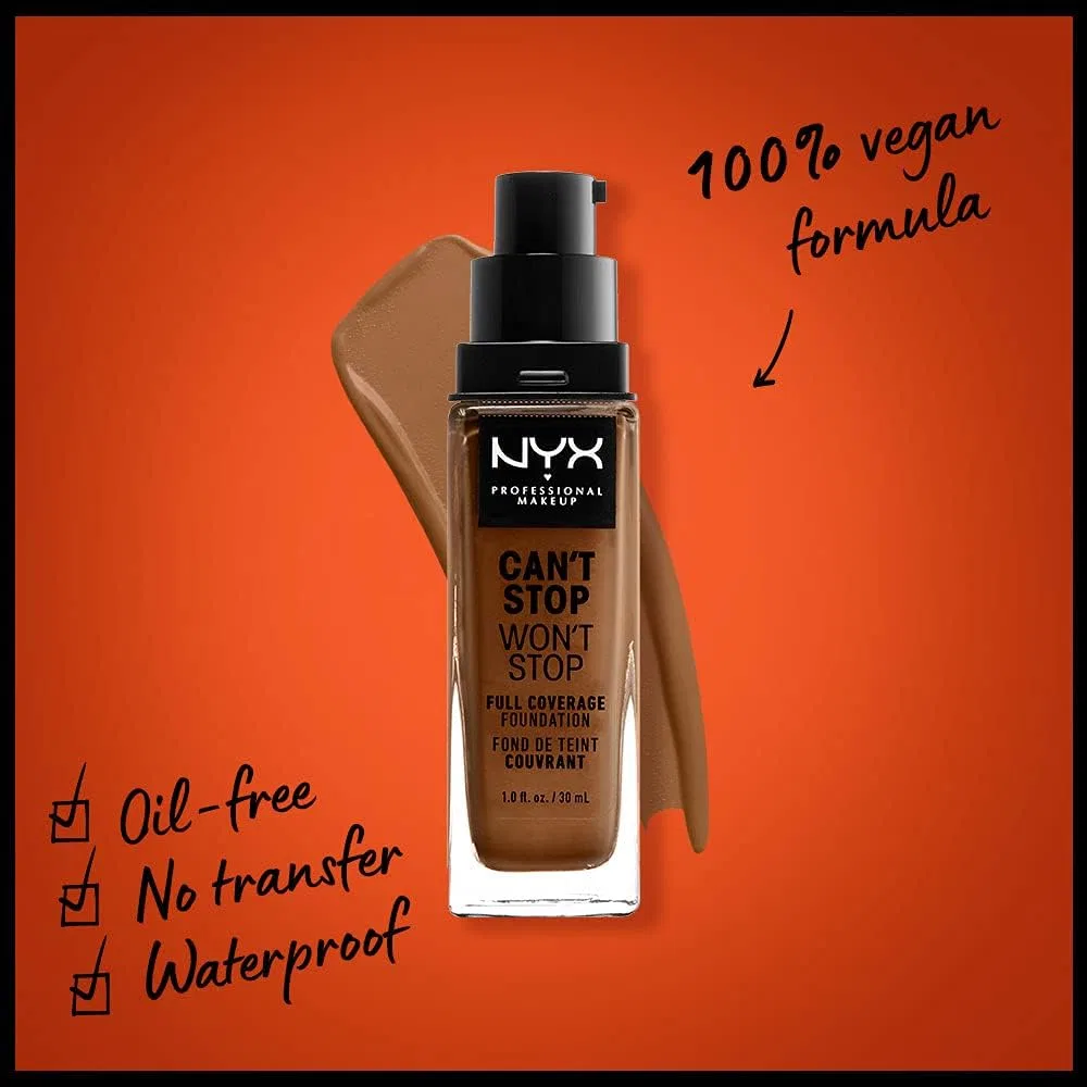 Тональное средство Nyx Professional Makeup Cantostop One-Stop Full Coverage Foundation 30 мл — фото 2