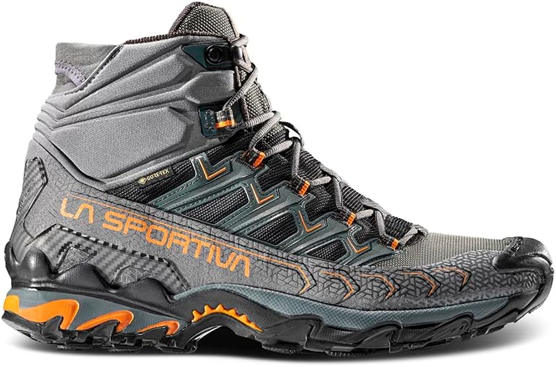 

Мужские походные ботинки La Sportiva Ultra Raptor II Mid GTX, Carbon/Hawaiian Sun